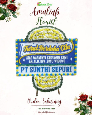 Papan Bunga Duka di Supiori Utara